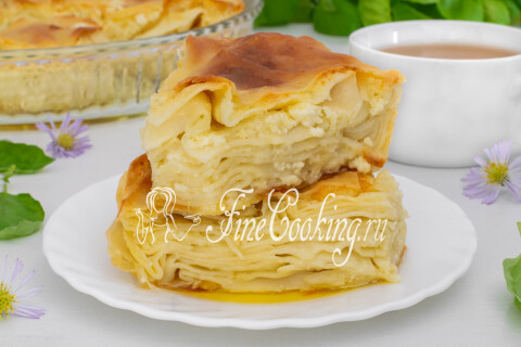 Готовое блюдо: Ачма (грузинский пирог с сыром)
