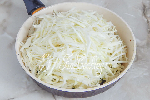 Блинчики с капустой и грибами. Шаг 9