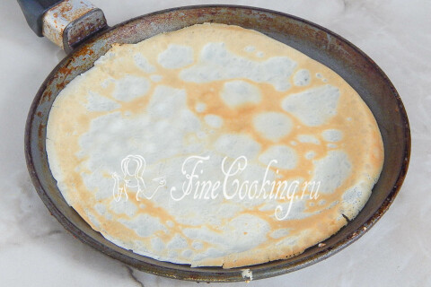 Блинчики с капустой и грибами. Шаг 13