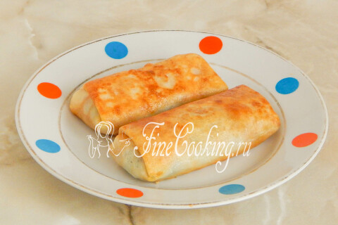 Блинчики с капустой и грибами. Шаг 20