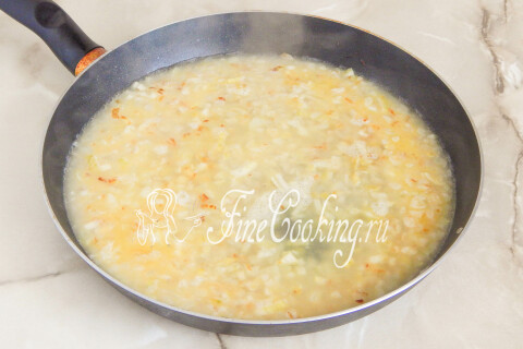 Блинчики с рисом и яйцом. Шаг 7