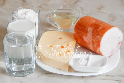 Блинчики с ветчиной и сыром. Шаг 1