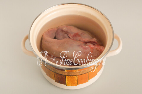 Блинчики с языком и яйцами. Шаг 2