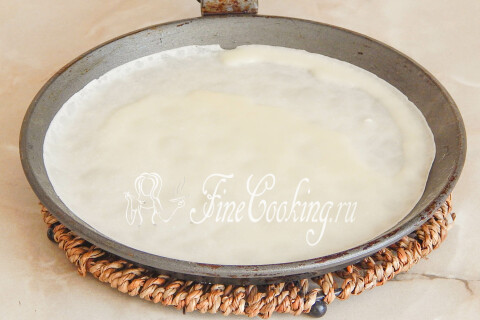 Блинчики со сливочным сыром и малиной. Шаг 12