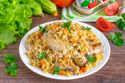 Готовое блюдо: Булгур с курицей