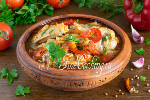 Готовое блюдо: Чахохбили из курицы