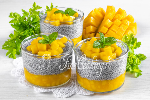 Чиа-пудинг с манго. Шаг 12