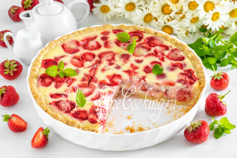 Готовое блюдо: Цветаевский пирог с клубникой