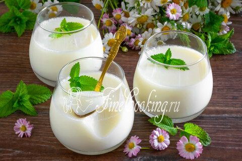 Готовое блюдо: Домашнее молочное желе
