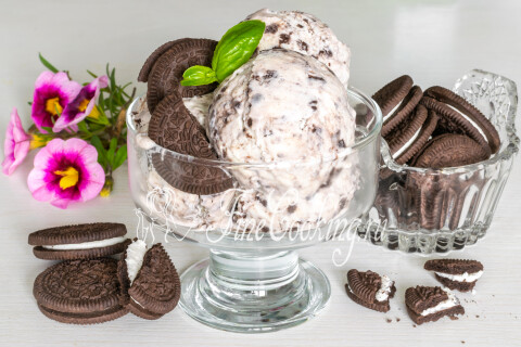 Домашнее мороженое Орео. Шаг 12