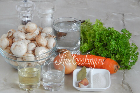 Домашние маринованные шампиньоны. Шаг 1