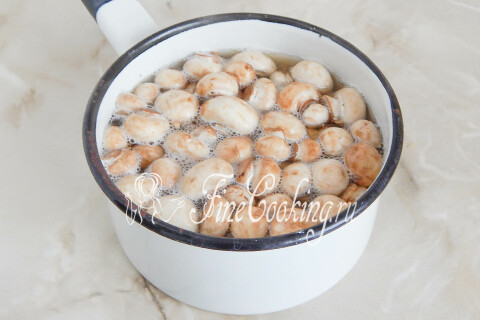 Домашние маринованные шампиньоны. Шаг 6