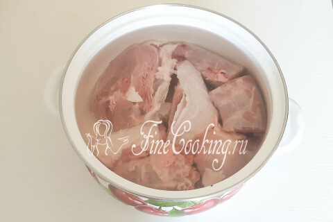 Домашний холодец из индейки без желатина. Шаг 5