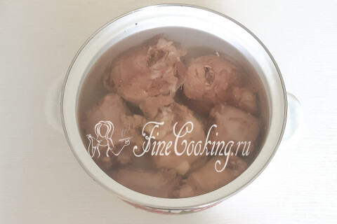 Домашний холодец из индейки без желатина. Шаг 7