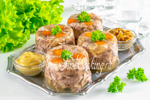 Домашний холодец из индейки без желатина. Шаг 19