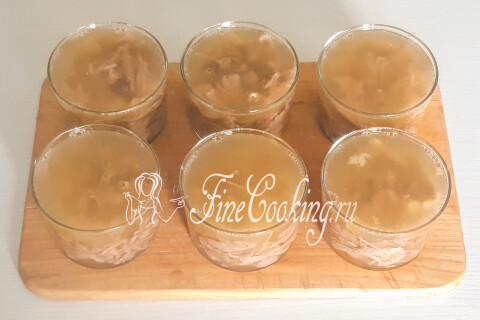 Домашний холодец из индейки без желатина. Шаг 17