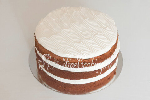 Домашний шоколадный торт со сливочным кремом и ягодами. Шаг 36