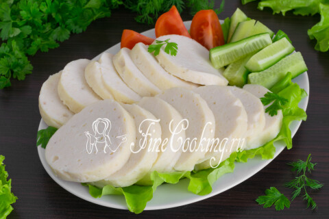 Готовое блюдо: Домашняя куриная колбаса