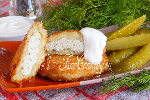 Готовое блюдо: Драники с курицей