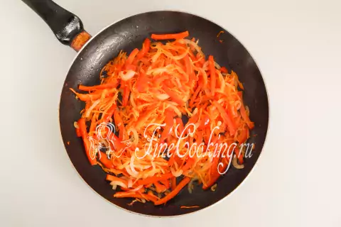 Фунчоза с курицей и овощами. Шаг 6