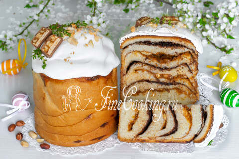 Готовое блюдо: Глазурь для кулича на желатине