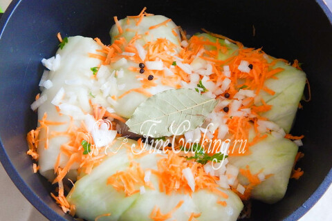 Голубцы с мясом и рисом. Шаг 9