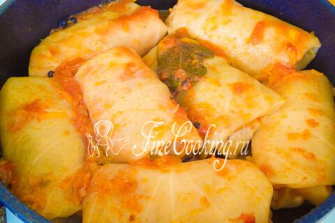 Голубцы с мясом и рисом. Шаг 11