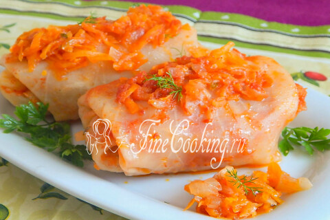 Голубцы с мясом и рисом. Шаг 12
