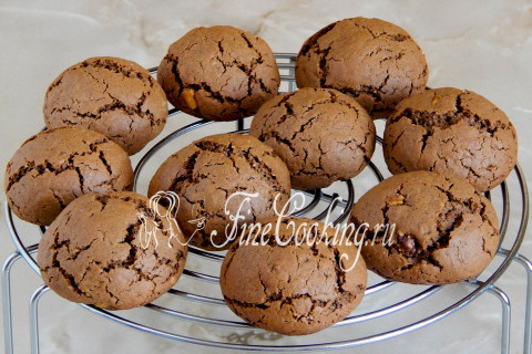 Гречневое печенье с шоколадом и орехами. Шаг 9