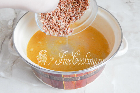 Гречневый суп с мясом. Шаг 8