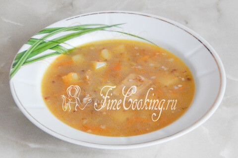 Гречневый суп с мясом. Шаг 10