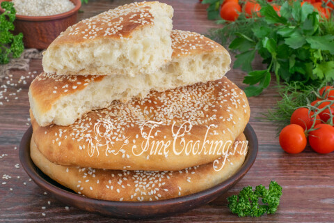 Готовое блюдо: Хлебные лепешки в духовке