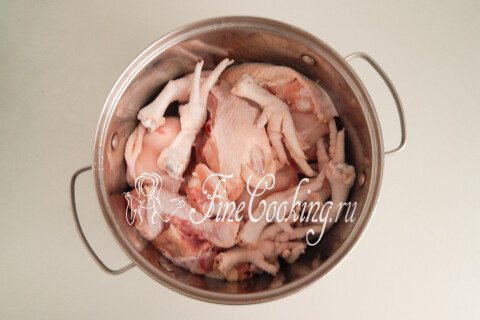 Холодец из курицы без желатина. Шаг 3