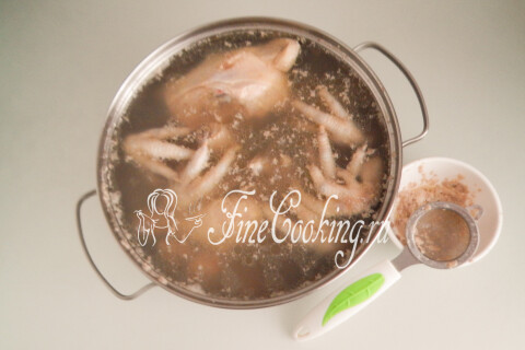 Холодец из курицы без желатина. Шаг 5