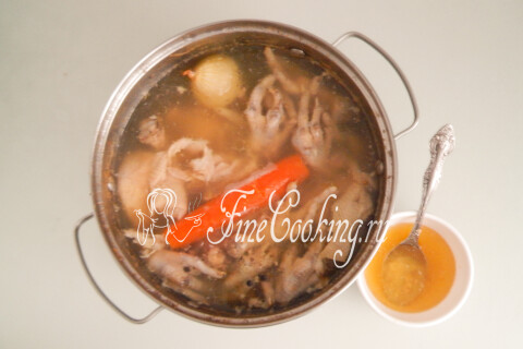 Холодец из курицы без желатина. Шаг 7