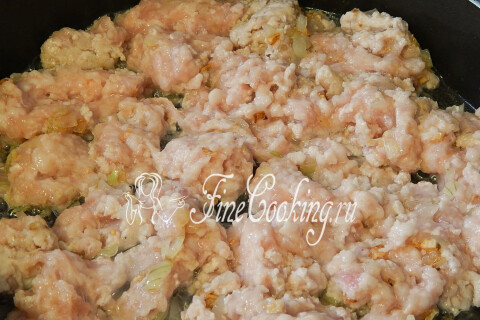 Каннеллони с фаршем под соусом бешамель. Шаг 4