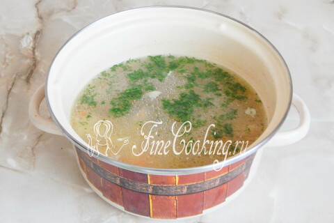 Картофельный суп с курицей. Шаг 12