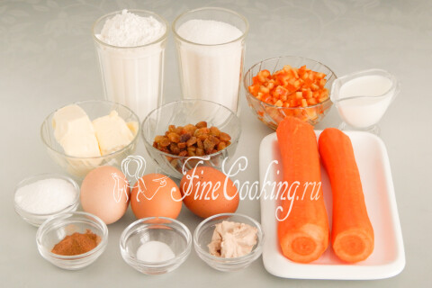 Кулич морковный. Шаг 1