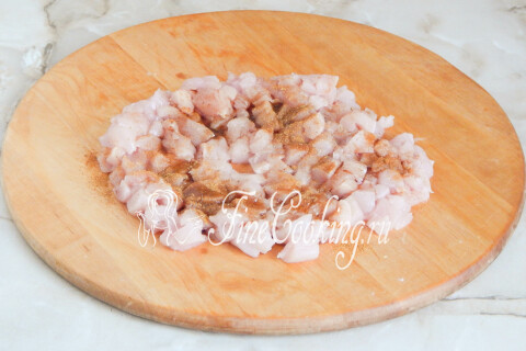 Курица, фаршированная блинами. Шаг 16