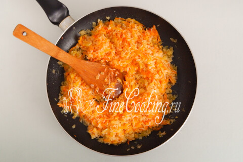 Курица с рисом и овощами в духовке. Шаг 9