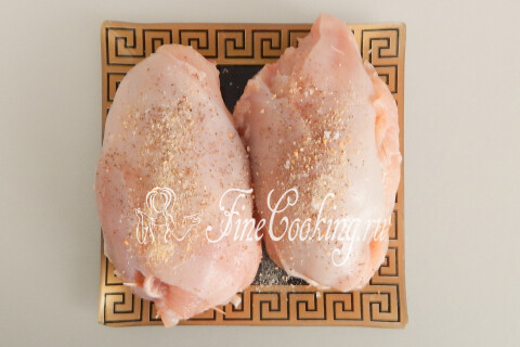 Куриная грудка с сыром и шпинатом. Шаг 10