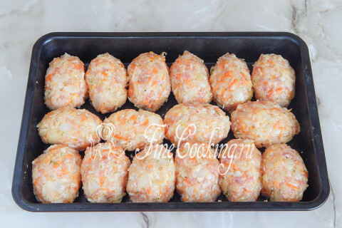 Ленивые голубцы с фаршем в духовке. Шаг 8