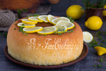 Лимонный пирог в мультиварке