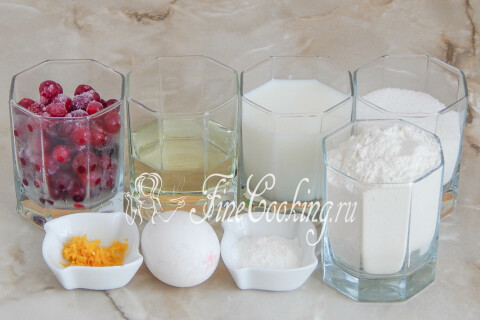 Маффины с клюквой. Шаг 1