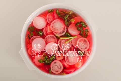 Маринованная редиска. Шаг 10