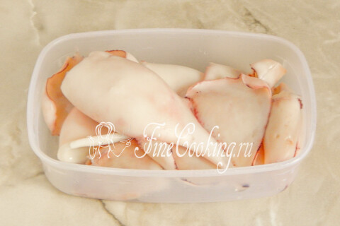 Маринованные кальмары. Шаг 3