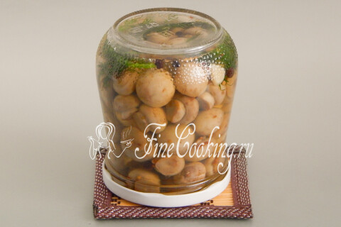 Маринованные шампиньоны на зиму. Шаг 11