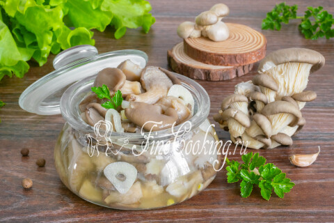 Готовое блюдо: Маринованные вешенки