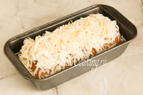 Митлоф (мясной хлеб) с яйцом. Шаг 8