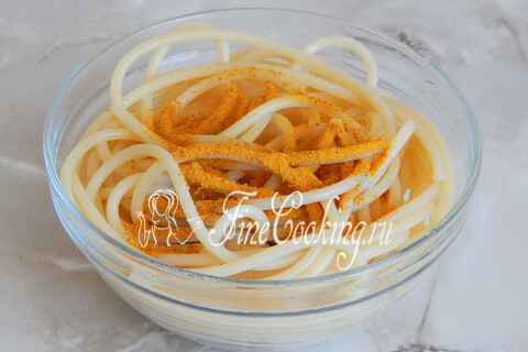 Мясной рулет с макаронами. Шаг 5